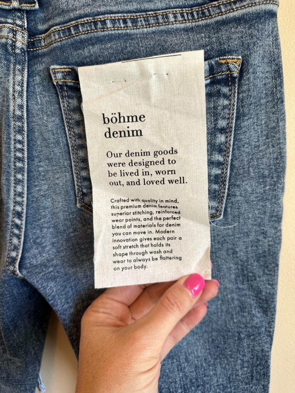 NWT Bohme Women Estilo Jeans 25 Medium Wash Skinny Leg Frayed Raw Hem Belted - Picture 3 of 15